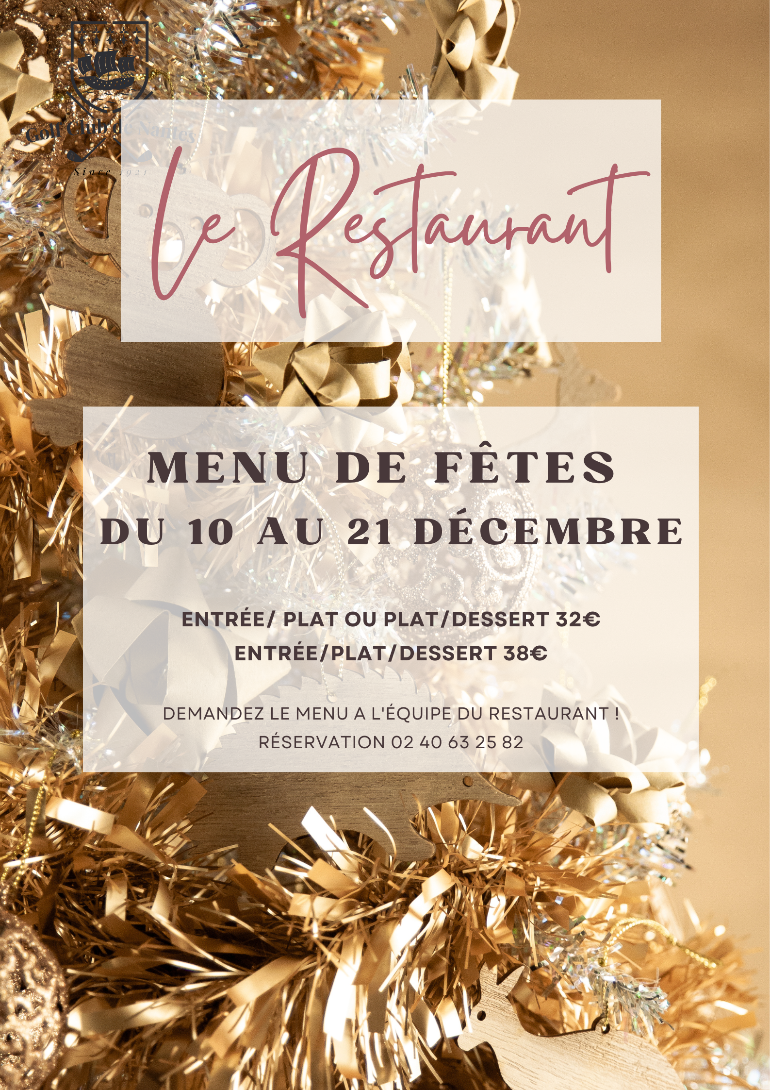 Menu de fêtes